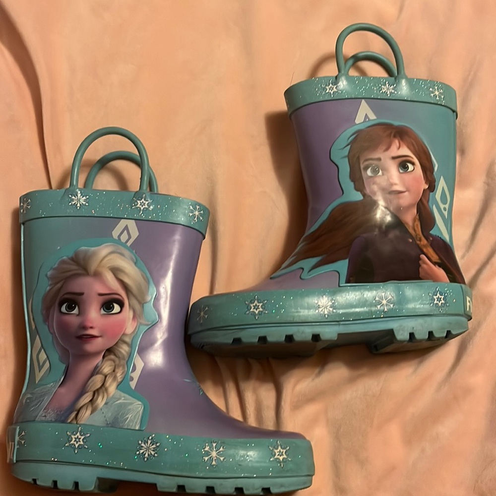 Frozen rain boots